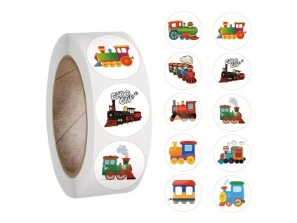 Mini nálepky Vláček 500 kusů