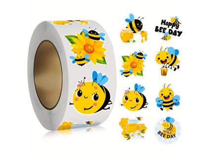 Mini nálepky Včelky 500 kusů