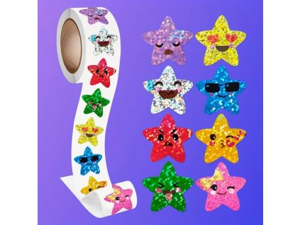 Mini nálepky Hvězdičky 500 kusů