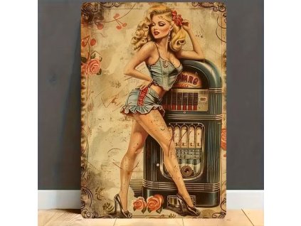 Kovová cedule Barová dekorace 30 x 20 cm