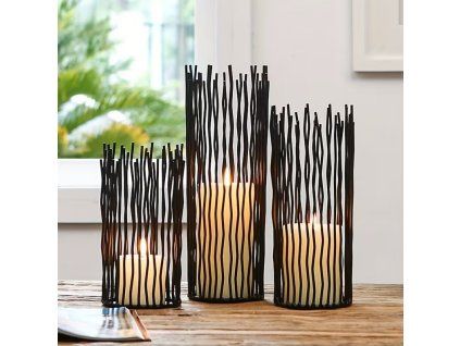 Kovový svícen. Sada 3. kusů