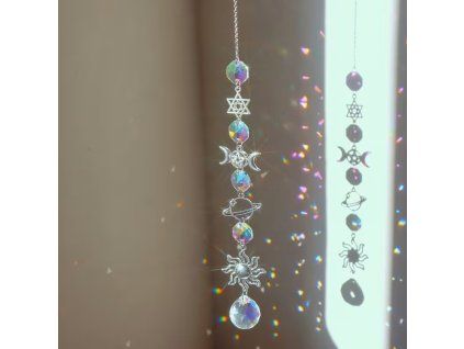 Lapač slunce stříbrný 41 cm