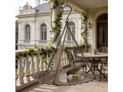 Kovové pítko pro ptáčky a hmyz