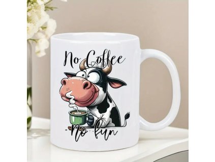 KERAMICKÝ HRNEK  BEZ KÁVY NENÍ SRANDA 325 ML