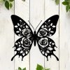 Kovový znak Černý motýl