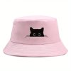 Klobouček s kotětem růžový - je dokonalý