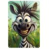 Plechová cedule Smějící se zebra 30 x 20 cm