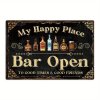Kovová cedule Bar otevřen 30 x 20 cm