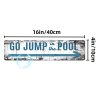 Kovová cedule Pojď si skočit 40 x 10 cm