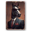 Kovová cedule Kůň manager 30 x 20 cm