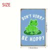 Kovová cedule DON´T WORRY BE HOPPY  30 x 20 cm