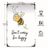Kovová cedule DON´T WORRY včelka  30 x 20 cm