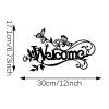 Nástěnná kovová nádherná dekorace Vítej 30 x 17,1 cm