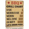 Kovová nástěnná cedule BBQ. 30 x 20 cm