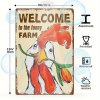 Plechová cedule Vítej na šťastné farmě 30 x20cm