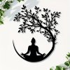Kovová nástěnná dekorace Meditace