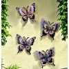 Kovová dekorace Motýle 4 ks