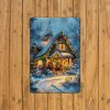 2D Plechová cedule Vyzdobená chaloupka  20 x 30 cm