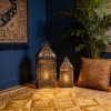 Kovový marocký svícen 2 kusy