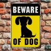Kovová cedule Pozor na záhadného psa 30 x 20 cm