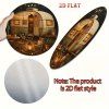 Kulatá plechová cedule Camper. Průměr 20 cm