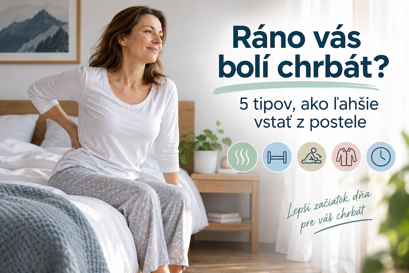 Ráno vás bolí chrbát? 5 tipov, ako ľahšie vstať z postele