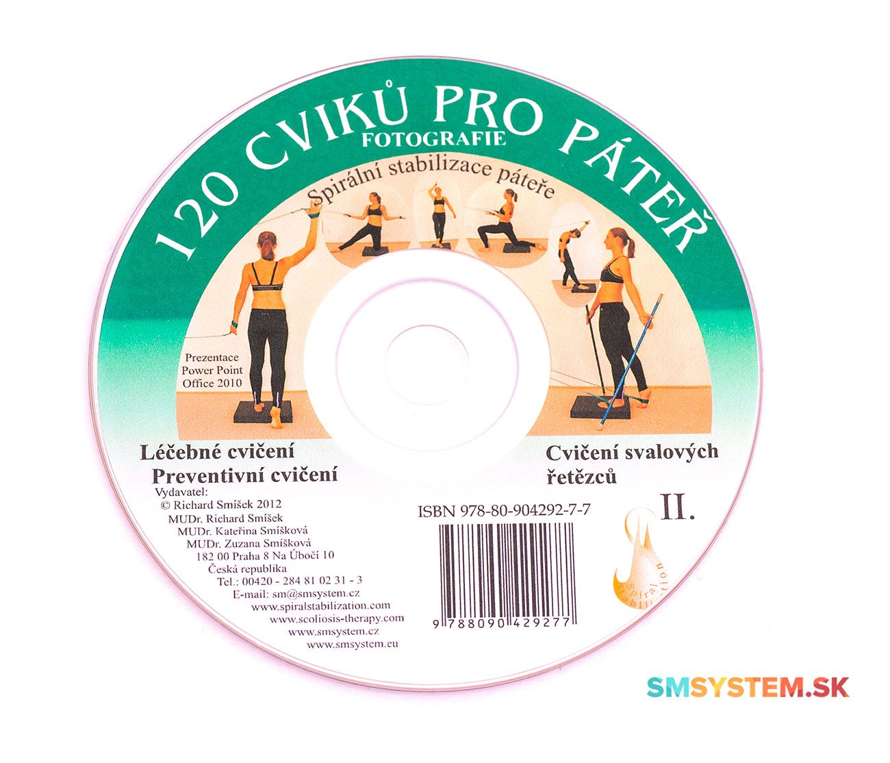 SM systém DVD 120 cvikov pre chrbticu