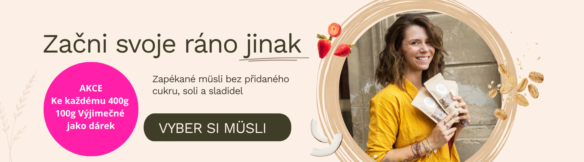 Jediné müsli bez cukru, soli a přidaných sladidel