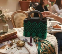 Zeleno-černá kabelka | Návod