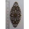 Filigrán kovový 80x35 mm v barvách: bronz a měď