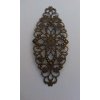 Filigrán kovový 80x35 mm v barvách: bronz a měď