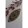 Filigrán kovový 80x35 mm v barvách: bronz a měď