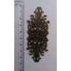 Filigrán ozdobný kovový 85x34 mm, bronz