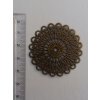 Filigrán kulatý 42 mm, bronz
