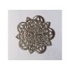 Filigrán / kovový výřez květinový 46 mm, barva: bronz, stříbrná