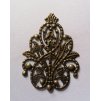 Filigrán ozdobný kovový 48×35 mm, bronz