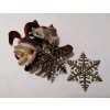 Filigrán sněhová vločka 45×45 mm, bronz