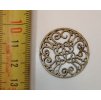Filigrán / kovový mezidíl vyřezávaný masivní, 28 mm