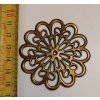 Filigrán starožitný květinový 60 mm, bronz