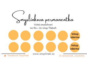 Permanentka volné smyslohraní 10+2