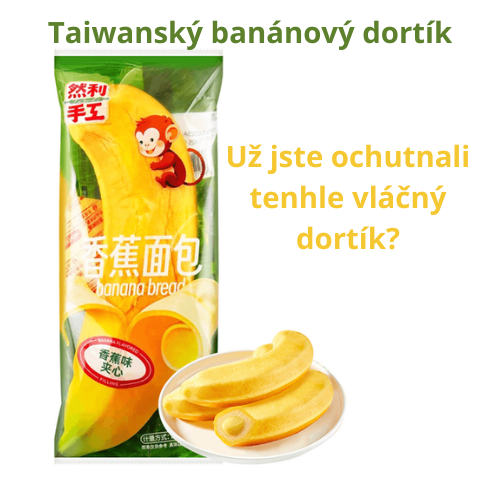 Taiwanský banánový dortík