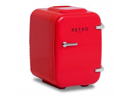 Mini retro chladnička červená