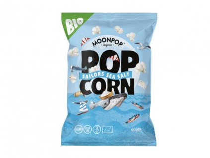 MOONPOP BIO POPCORN S MOŘSKOU SOLÍ 60G