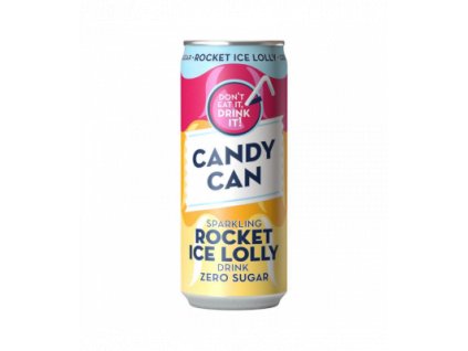 Candy Can Rocket Ice Lolly ovocná limonáda bez cukru 330 ml