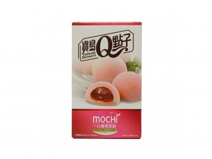 MOCHI RÝŽOVÉ ŠŤAVNATÉ KOLÁČKY JAHODA 104G TWN