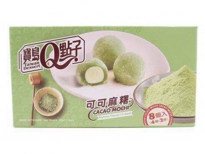 Mochi rýžové koláčky kakao zelený matcha čaj 80g TWN