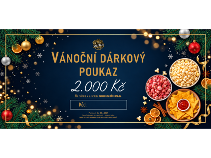 snackair darkovy poukaz vanocni 2000kc