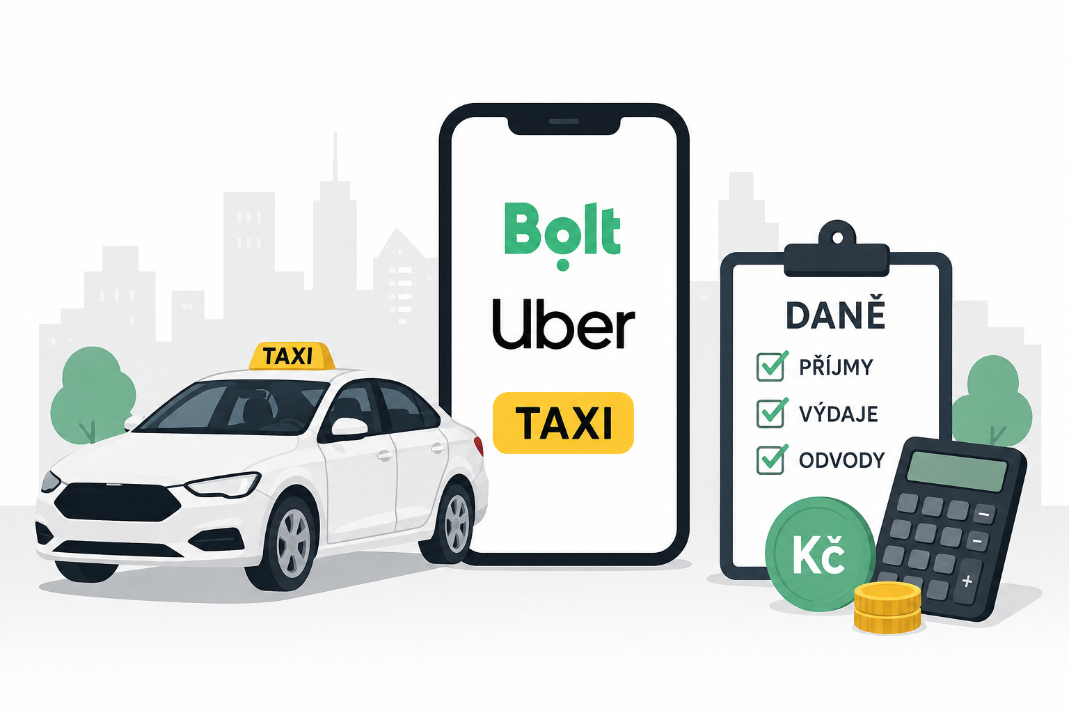 Jezdíte pro Bolt, Uber nebo jinou taxi aplikaci? Daně a povinnosti řidičů v roce 2026