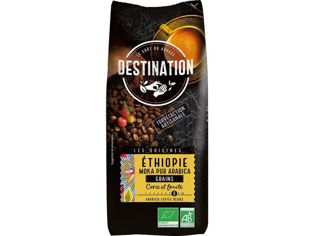 Destination Káva zrnková pražená Etiopie BIO
