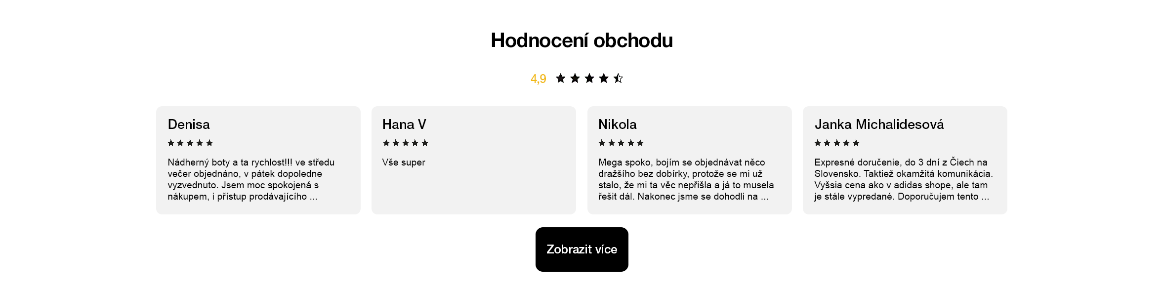 hodnocení
